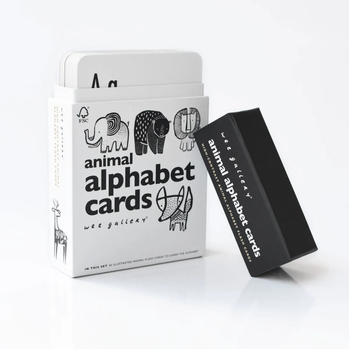 Wee Gallery Zintuigen | Taal & Communicatie*Alfabet Kaarten - Flash cards Animal