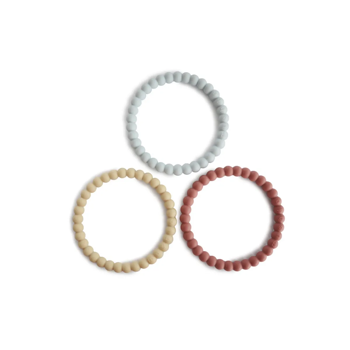 bijtring__set__armbanden_4.webp Mushie Zintuigen | Motoriek*Bijtring - Set 3 armbanden
