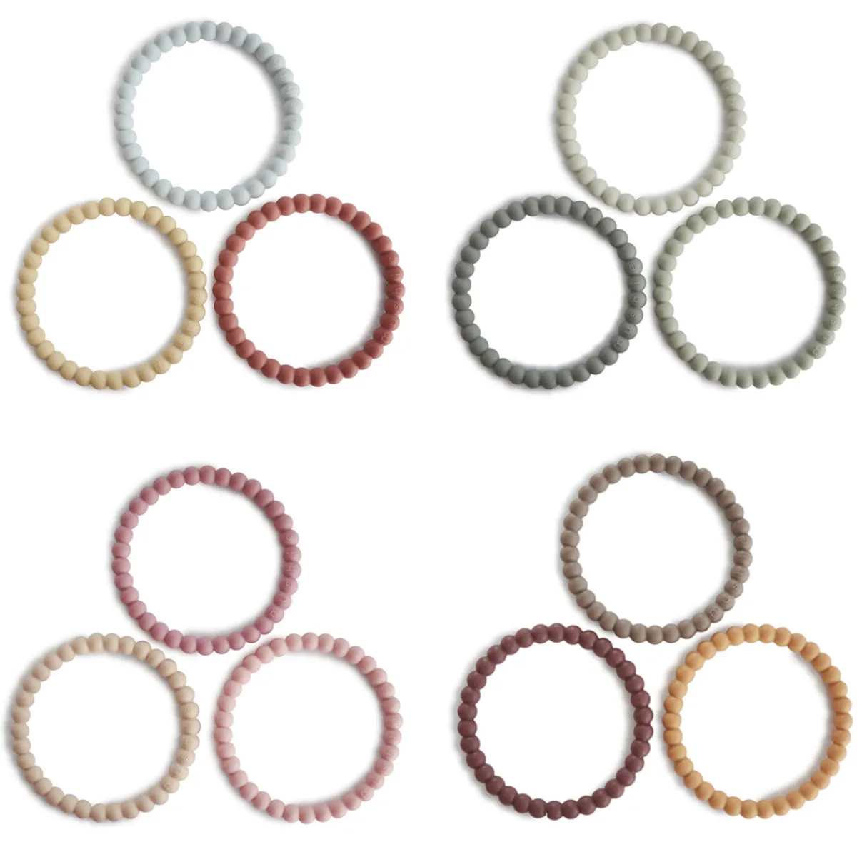 bijtring__set__armbanden_5.webp Mushie Zintuigen | Motoriek*Bijtring - Set 3 armbanden