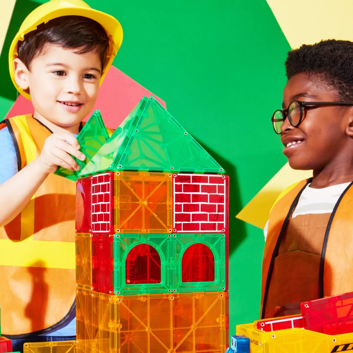 builder_xl_met__micromags_3.webp Magna-Tiles Ruimtelijk Inzicht | Motoriek*Builder xl met 6 micromags 50-delig