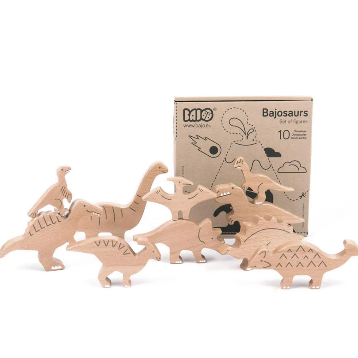 dinosaurus_set__bajosaurs_2.webp Bajo Emoties & Sociaal Gedrag | Creativiteit & Fantasie*Dinosaurus set - saurs