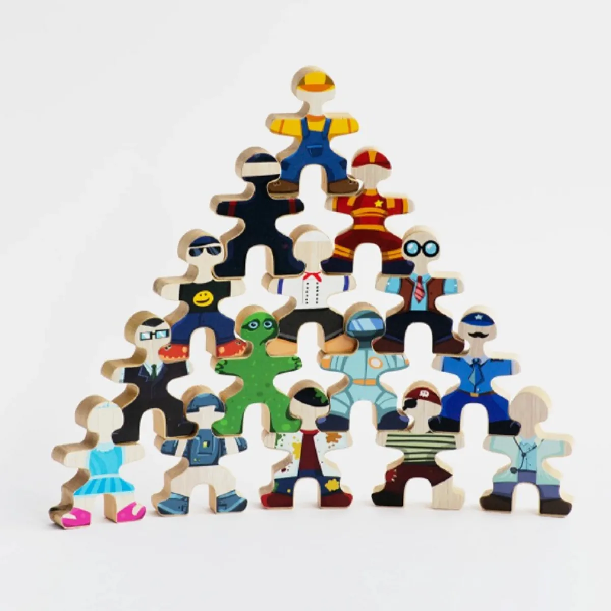 Flockmen Motoriek | Creativiteit & Fantasie*- creatieve sticker set personages - 16