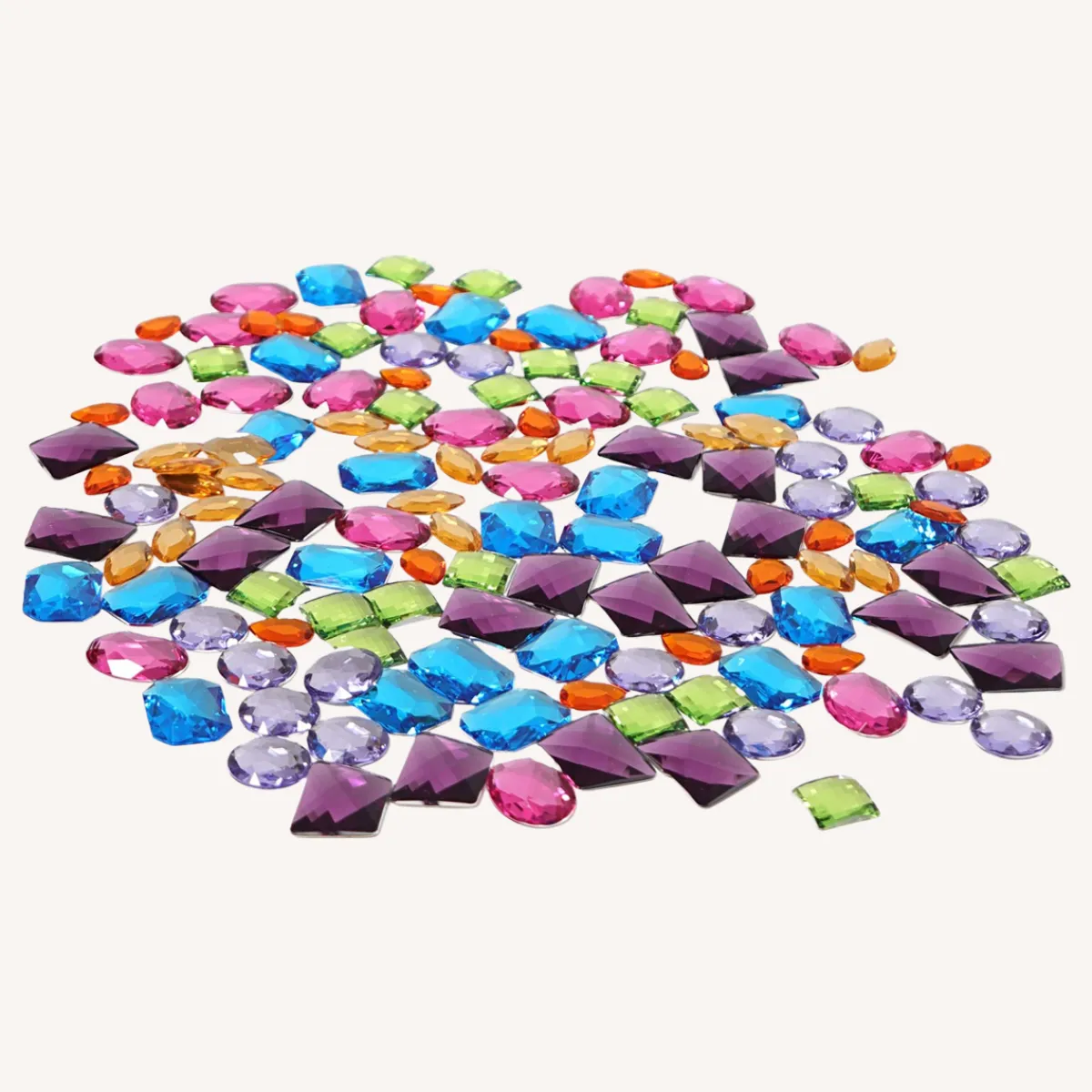 Grimm's Motoriek | Creativiteit & Fantasie*Glitterstenen groot acryl- 140st