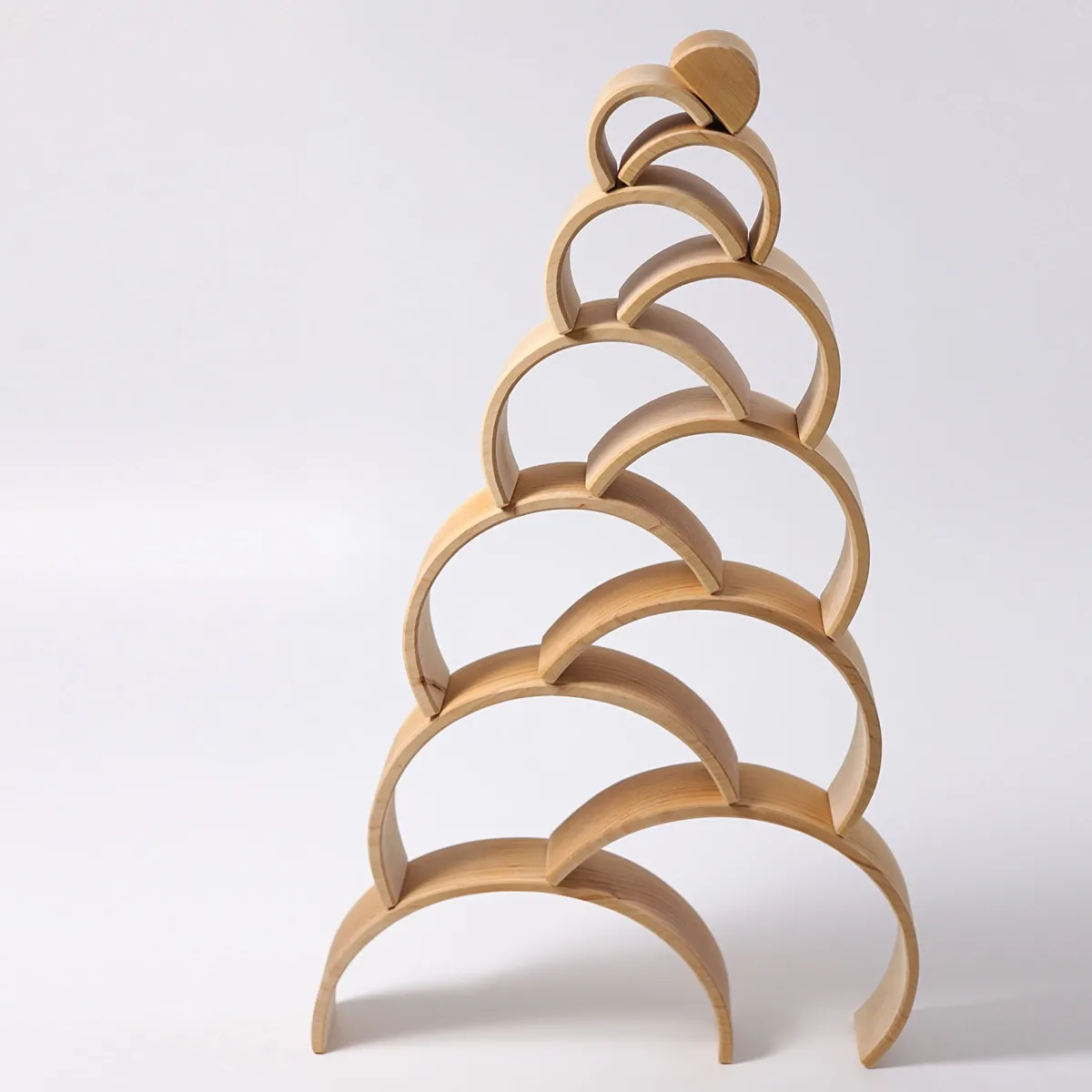 Grimm's Motoriek | Creativiteit & Fantasie*Grote Houten Regenboog - Naturel