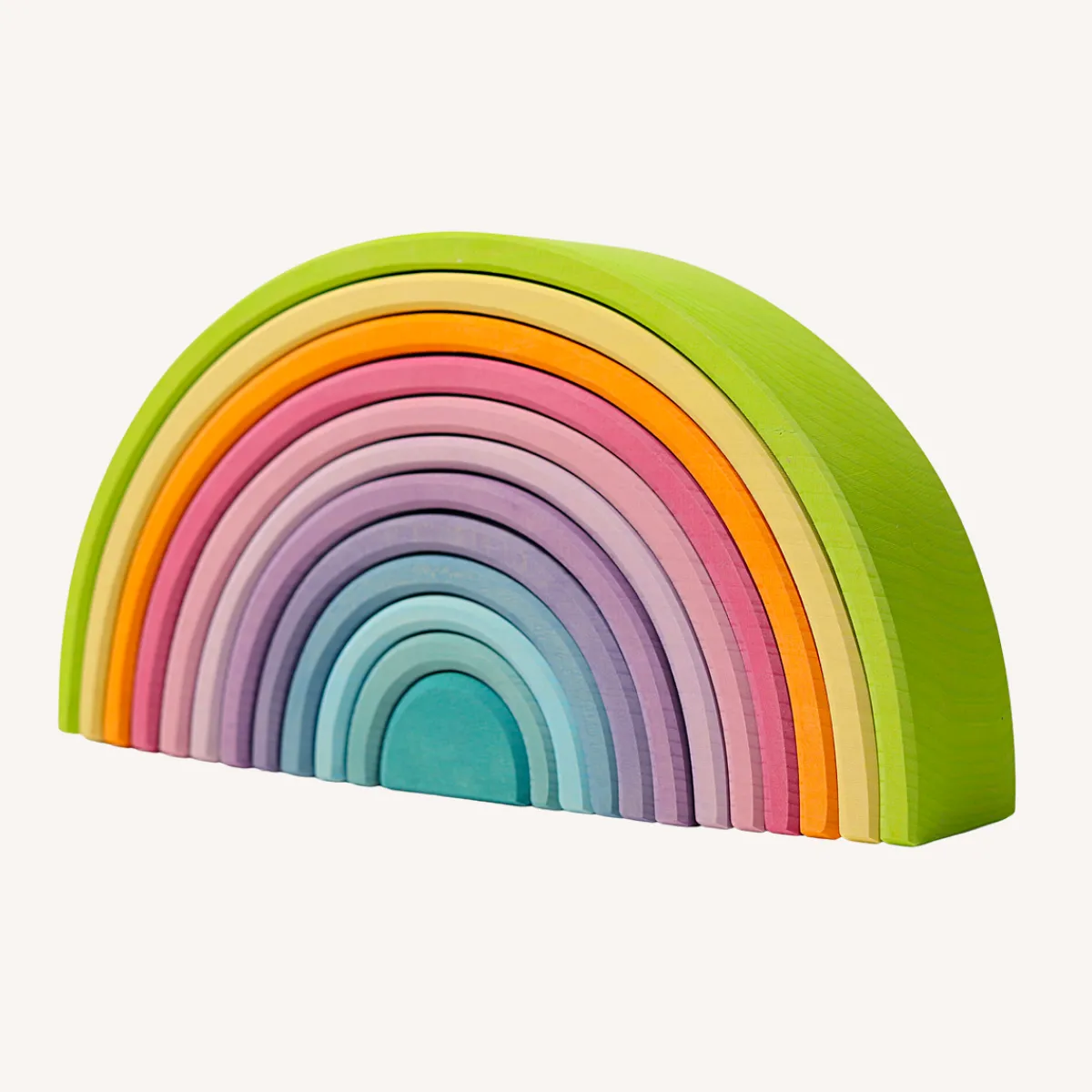 Grimm's Ruimtelijk Inzicht | Motoriek*Grote Houten Regenboog - Pastel