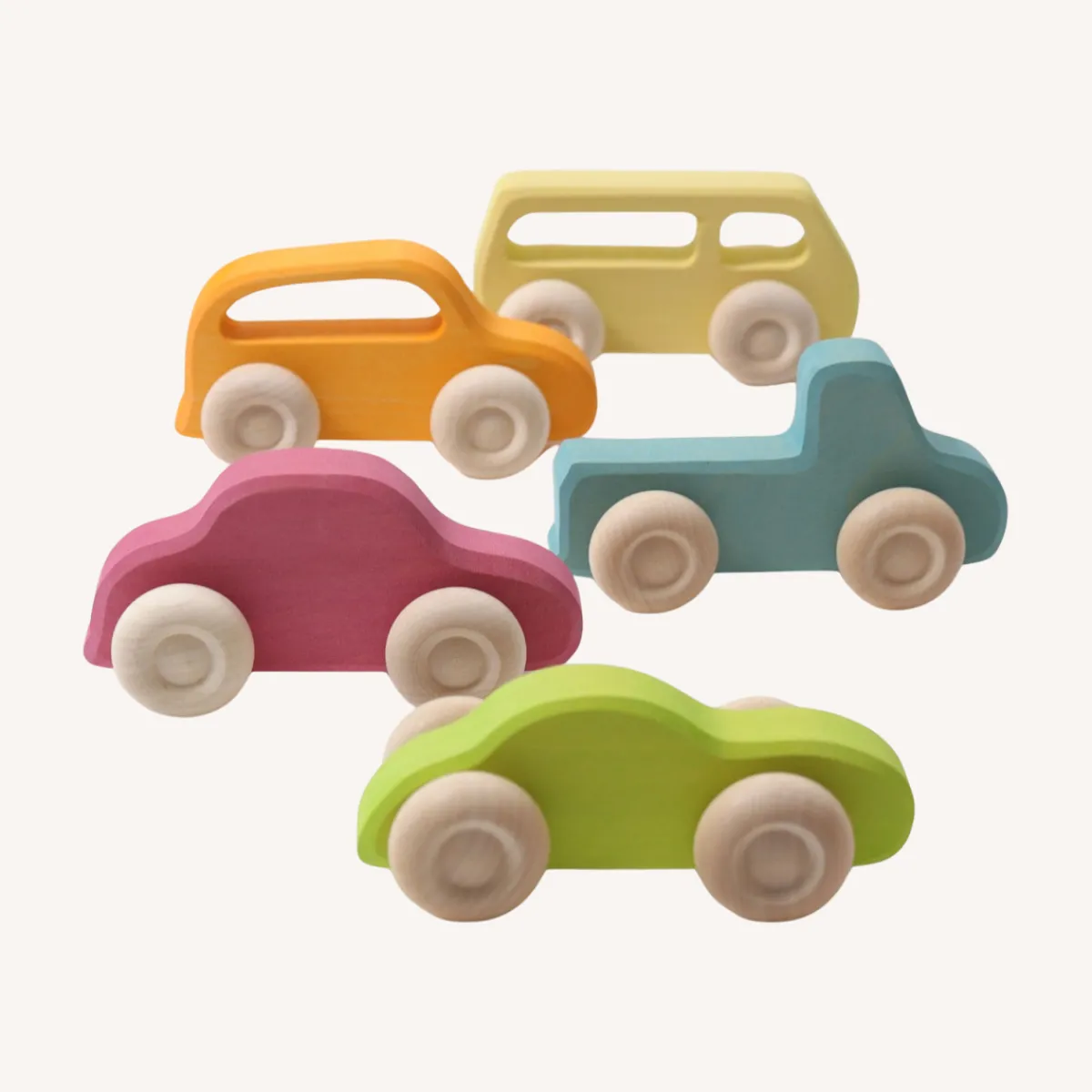 Grimm's Motoriek | Creativiteit & Fantasie*Houten auto's - slimline