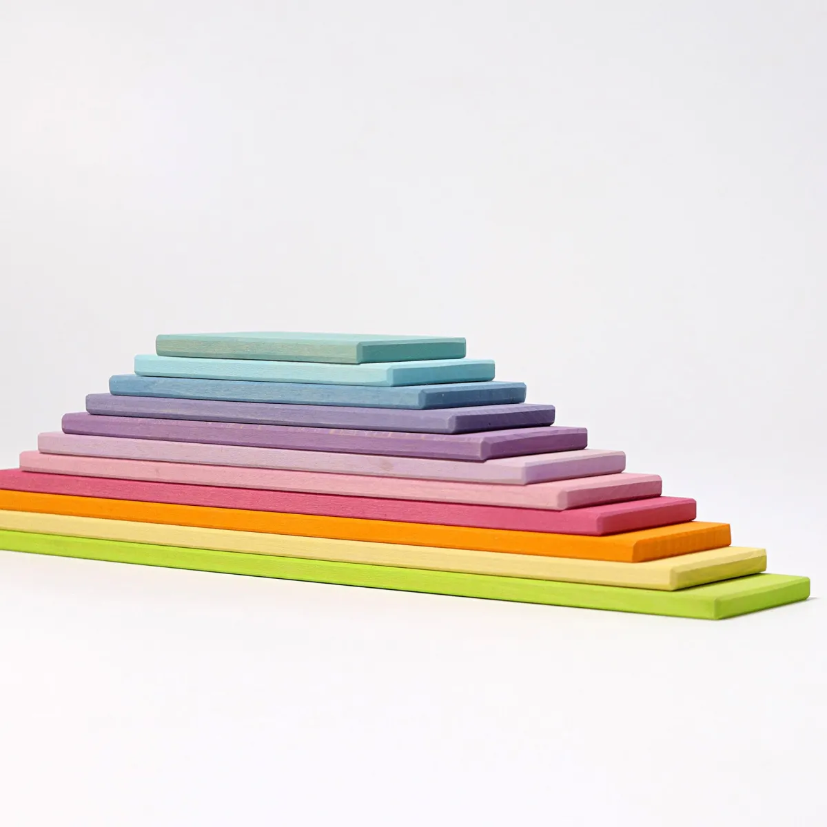 Grimm's Ruimtelijk Inzicht | Creativiteit & Fantasie*Houten Bouwplanken - Pastel