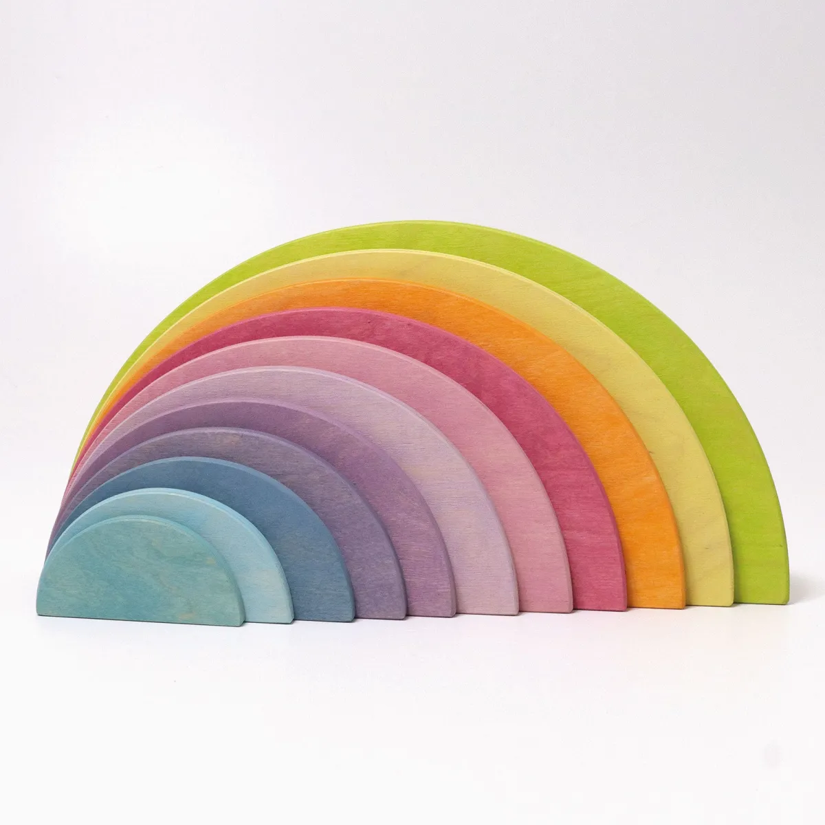 Grimm's Ruimtelijk Inzicht | Motoriek*Houten halve cirkels - Pastel
