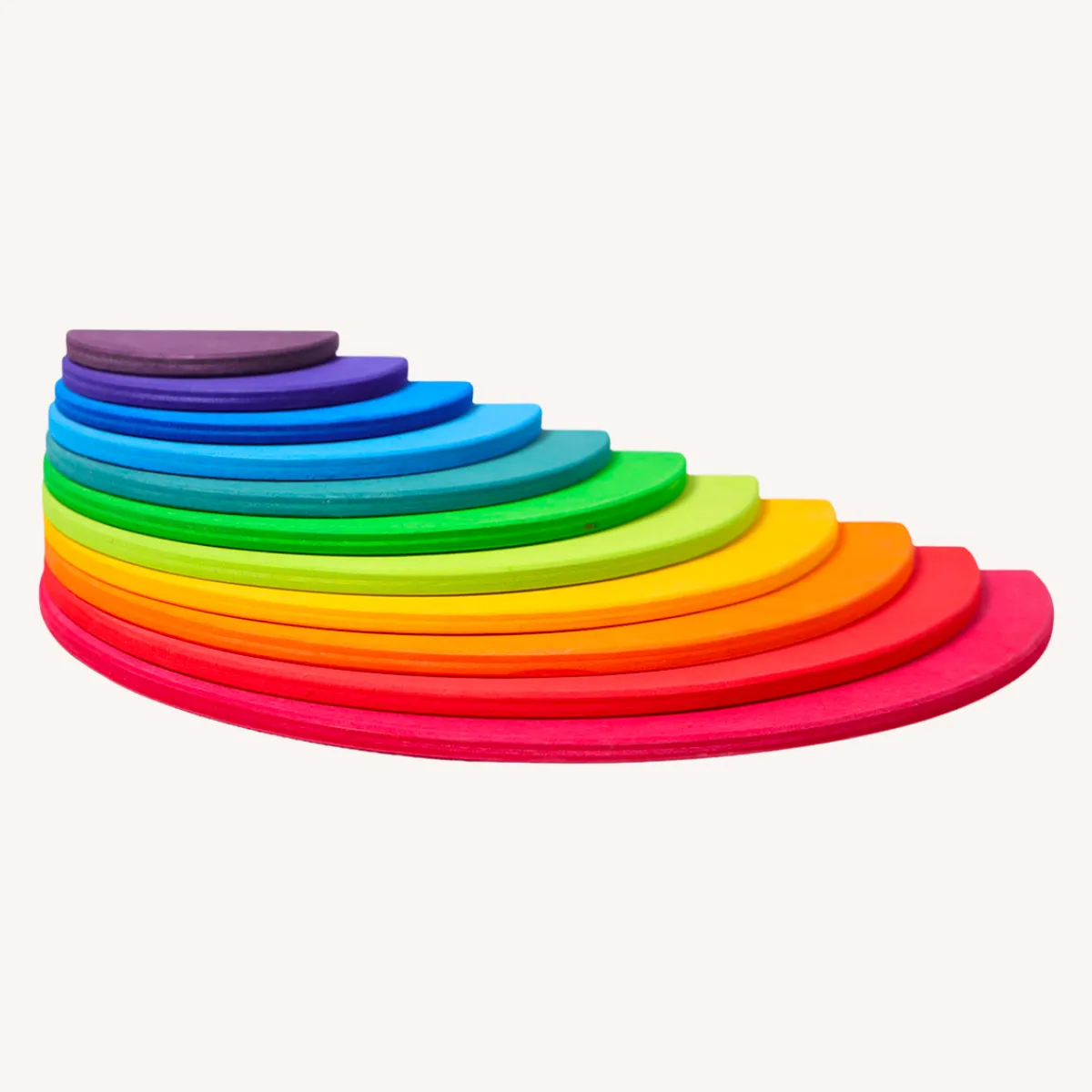 Grimm's Ruimtelijk Inzicht | Motoriek*Houten halve cirkels - Regenboog