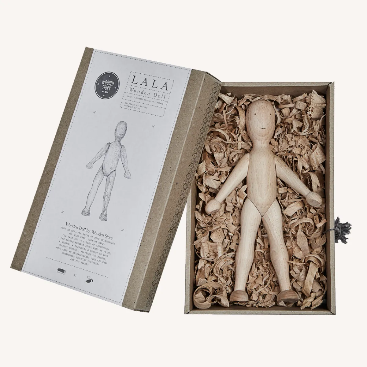 Wooden Story Motoriek | Emoties & Sociaal Gedrag*Houten pop - beuken