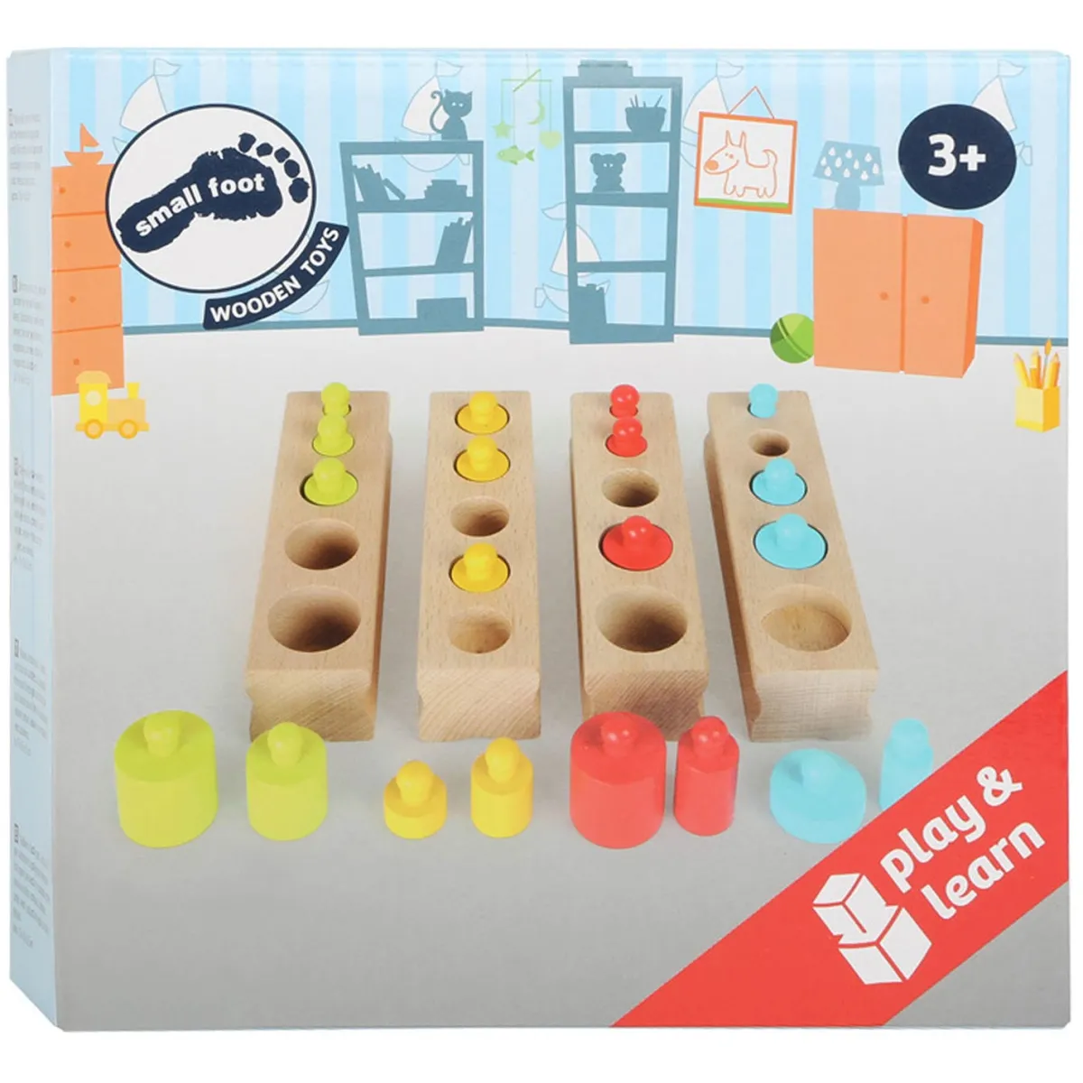 houten_puzzel_grootte_sor_6.webp Small foot Logica & Rekenvaardigheid | 5 Jaar*Houten puzzel grootte sorteren