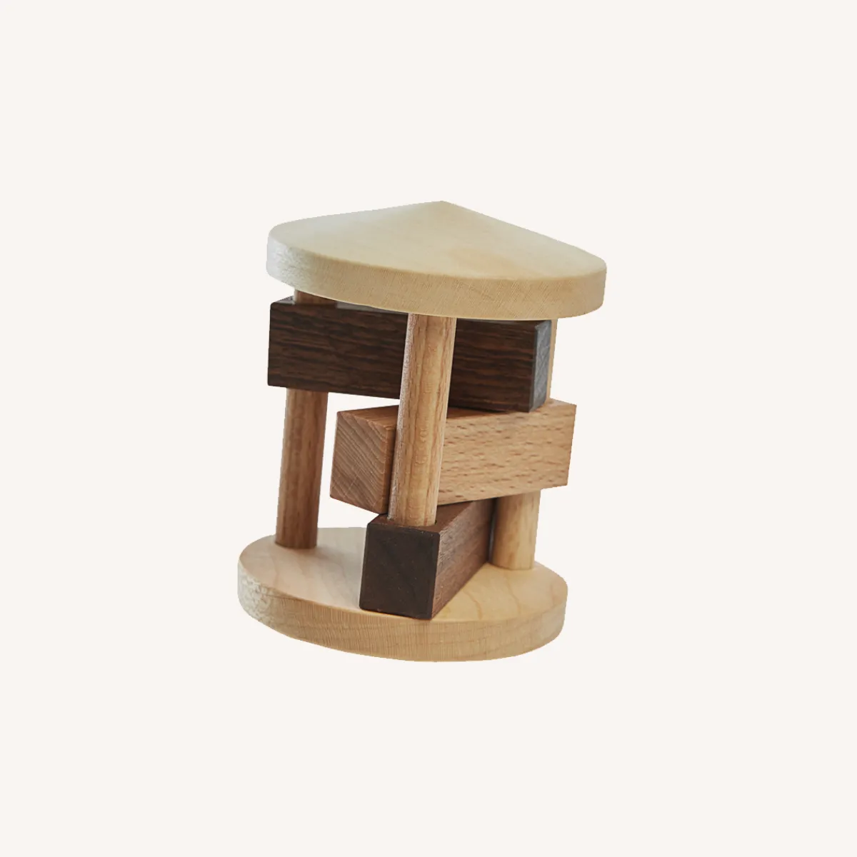 Wooden Story Zintuigen | Motoriek*Houten rammelaar - Fieldfare