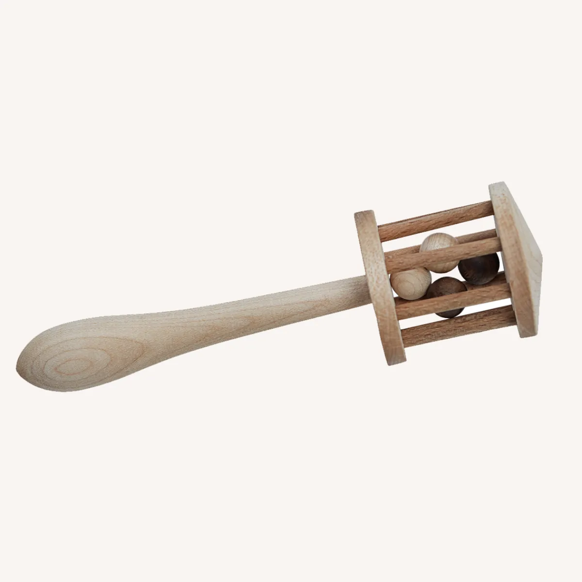 Wooden Story Zintuigen | Motoriek*Houten rammelaar - Nighthawk