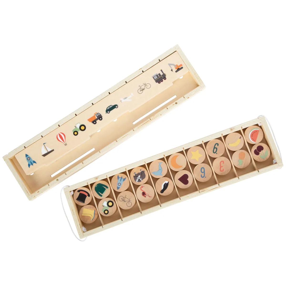 houten_sorteerdoos_wereld_5.webp Small foot Logica & Rekenvaardigheid | 5 Jaar*Houten sorteerdoos wereldverkenner