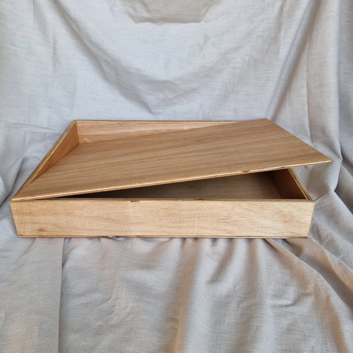Grennn Zintuigen | Creativiteit & Fantasie*Houten speelbak - afsluitdeksel - klein 30x40cm