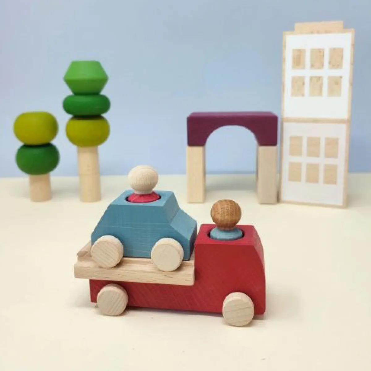 houten_takelwagen__rood_5.webp Lubulona Ruimtelijk Inzicht | Motoriek*Houten takelwagen - rood
