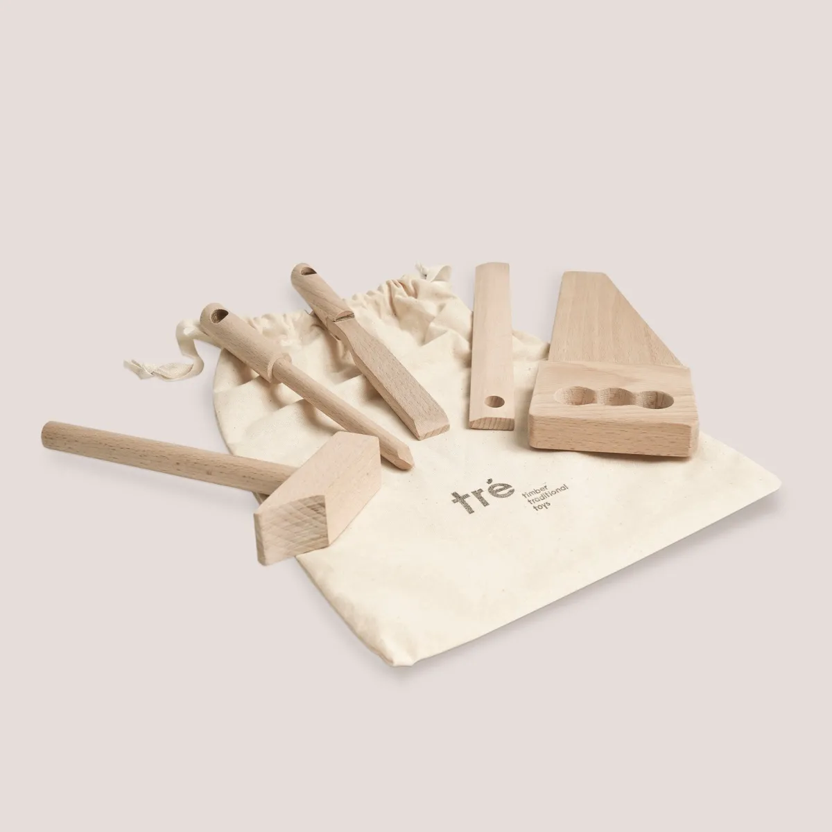 Tré Timber Toys Creativiteit & Fantasie | 5 Jaar*Houten werkbank tools
