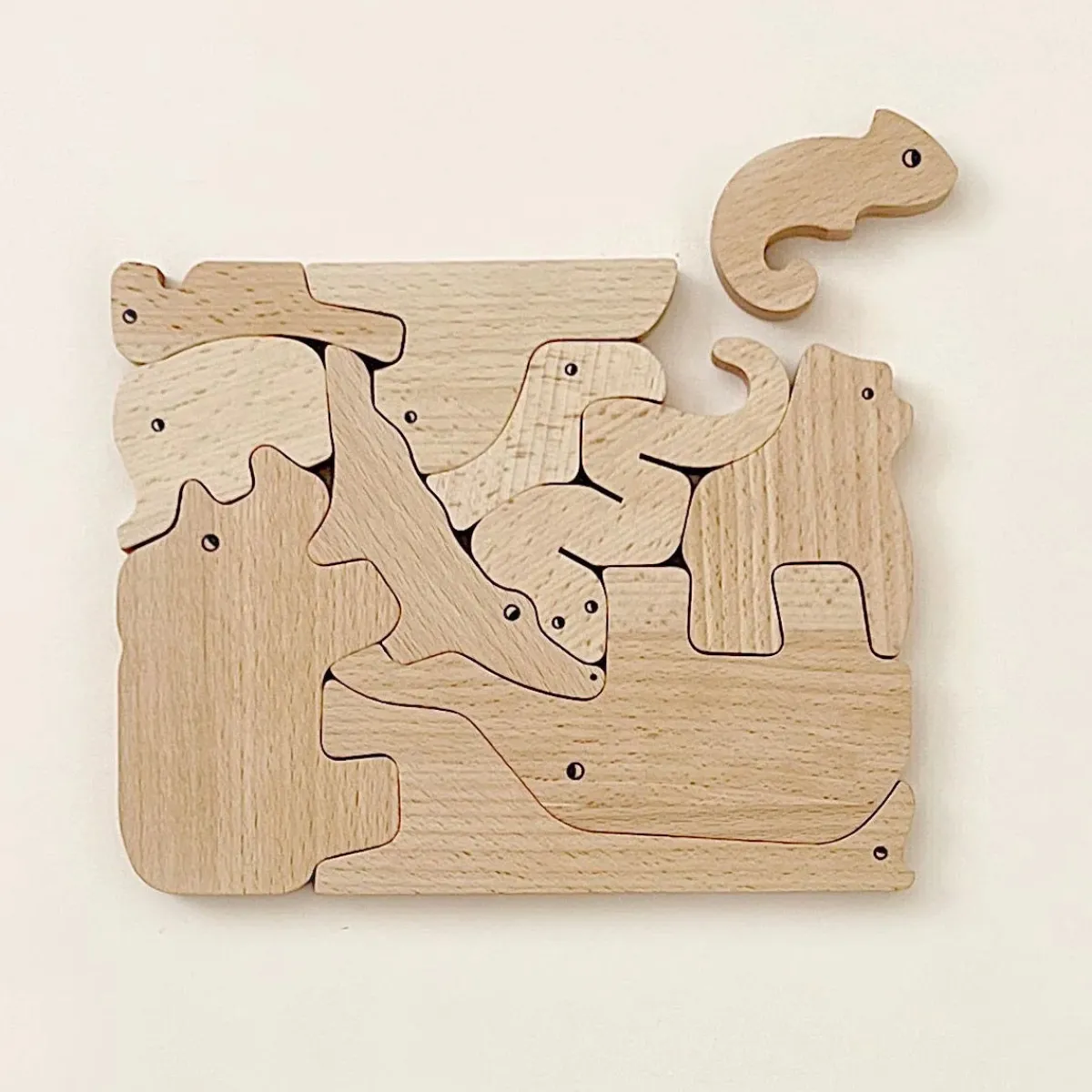 Bajo Ruimtelijk Inzicht | Motoriek*Jungle dierenset puzzel