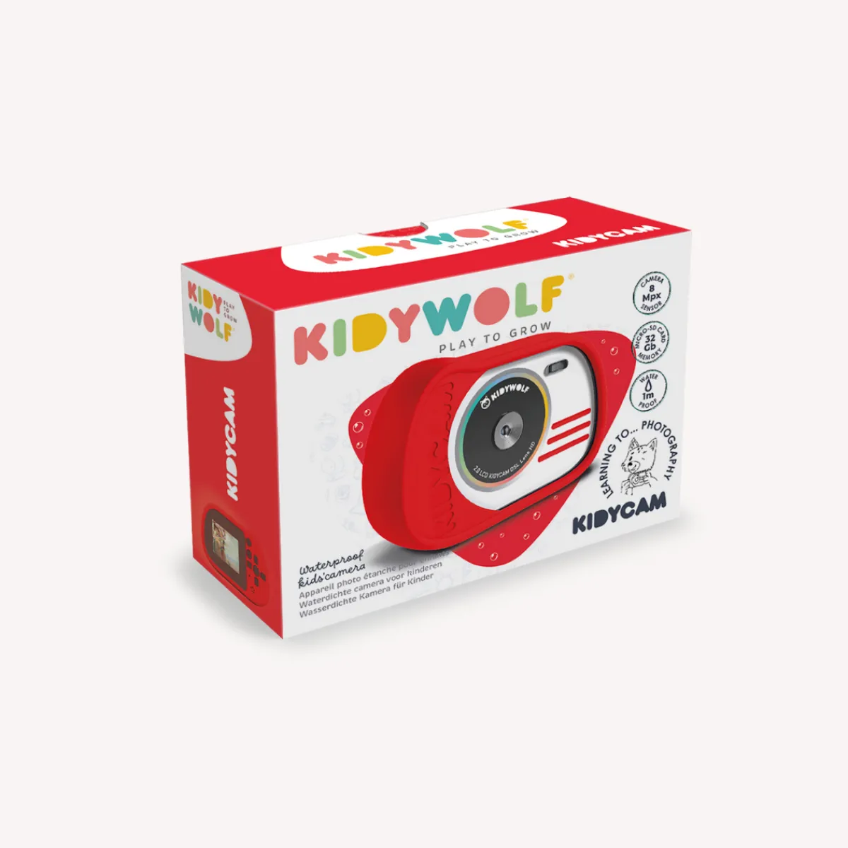 Kidywolf Zintuigen | Motoriek*Kidycam - digitale camera - rood