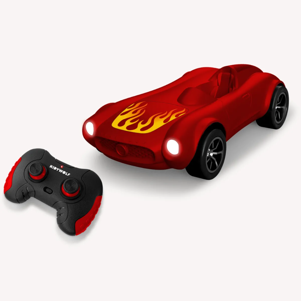 Kidywolf Ruimtelijk Inzicht | Motoriek*Kidycar - bestuurbare auto - rood