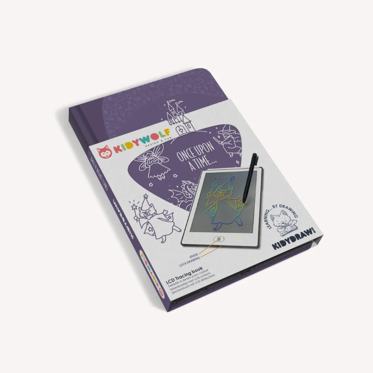Kidywolf Taal & Communicatie | Creativiteit & Fantasie*Kidydraw mini tekenbord - Sprookjes
