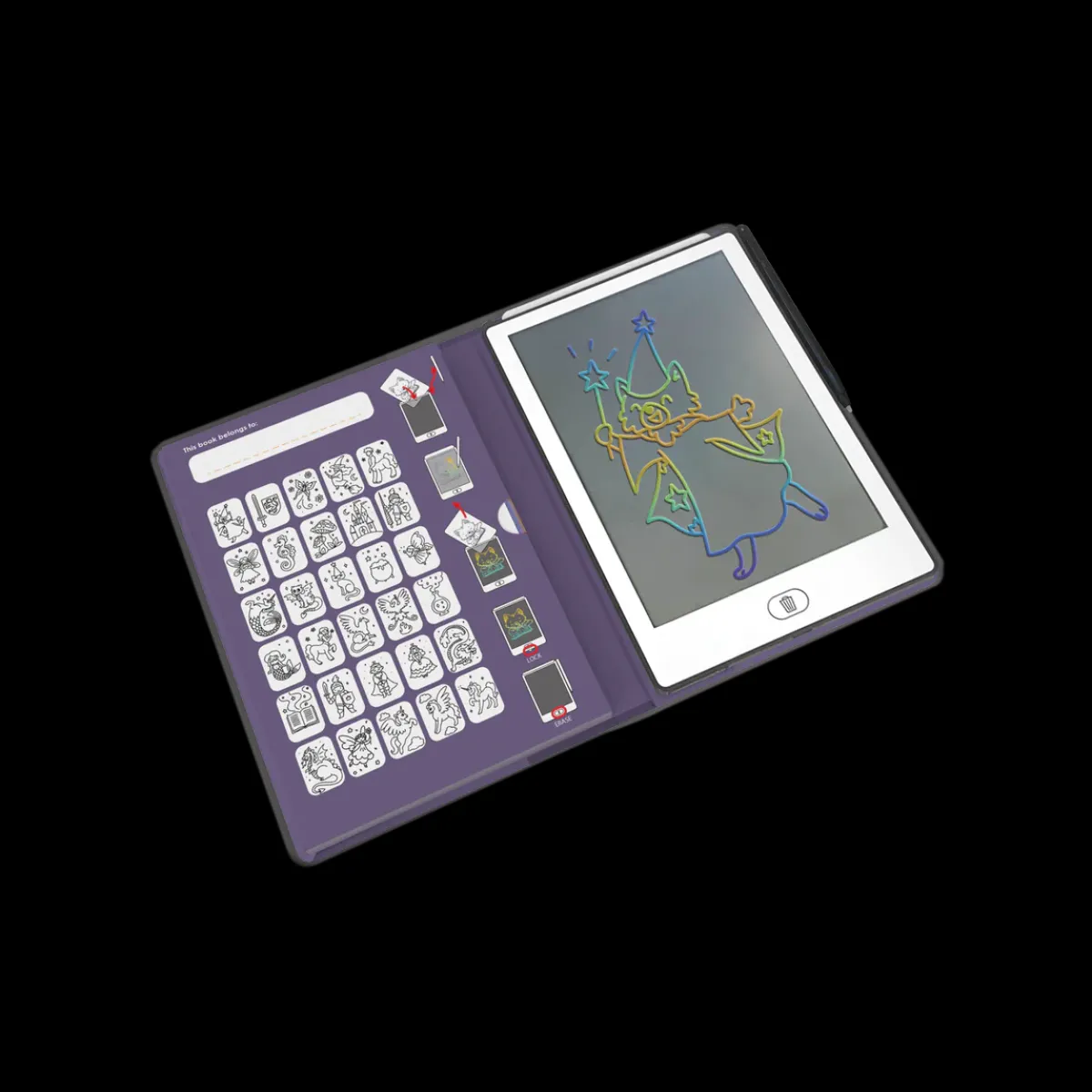 Kidywolf Taal & Communicatie | Creativiteit & Fantasie*Kidydraw mini tekenbord - Sprookjes