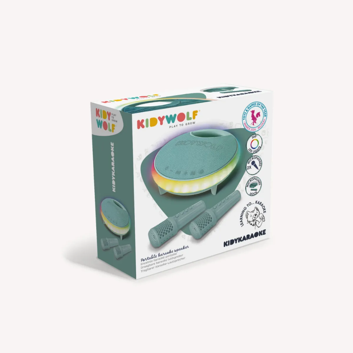 kidykaraoke__draagbare_ka_6.webp Kidywolf Zintuigen | Taal & Communicatie*Kidykaraoke - draagbare karaokespeaker en microfoons