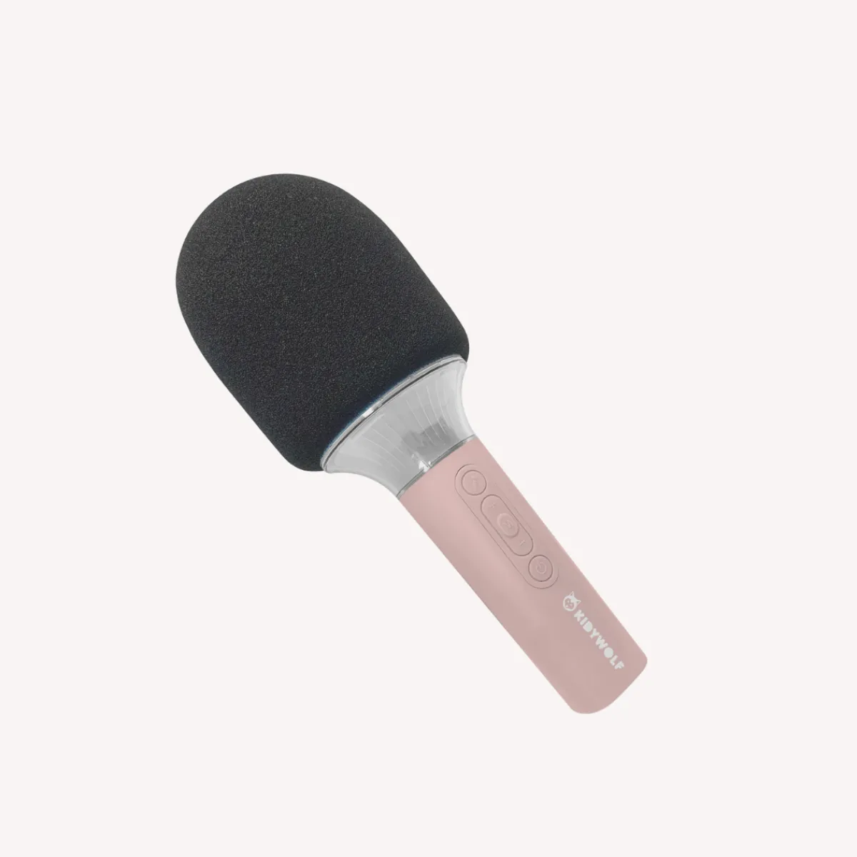 kidymic_bluetooth_led_mic_7.webp Kidywolf Zintuigen | Taal & Communicatie*Kidymic bluetooth LED microfoon - roze