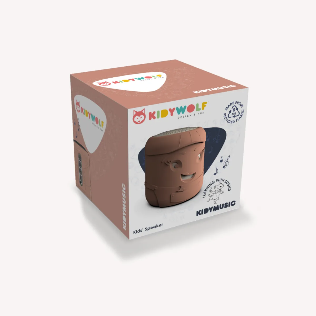 Kidywolf Zintuigen | Taal & Communicatie*Kidymusic - draagbare bluetooth speaker - léa