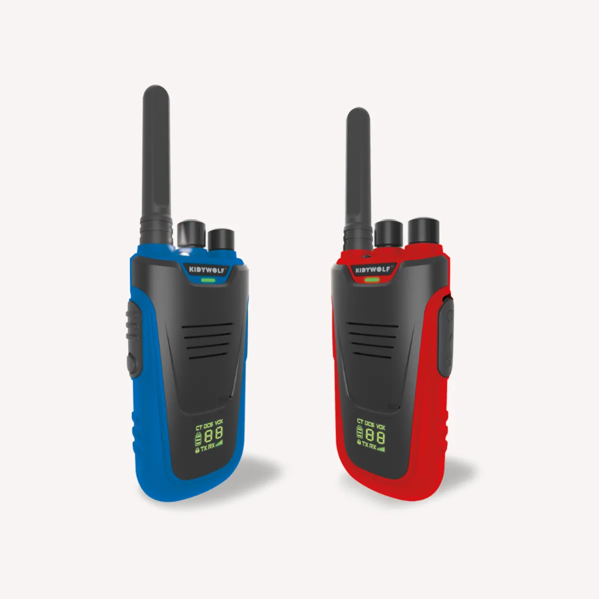 Kidywolf Taal & Communicatie | Creativiteit & Fantasie*Kidytalk Walkie talkies - Blauw Rood