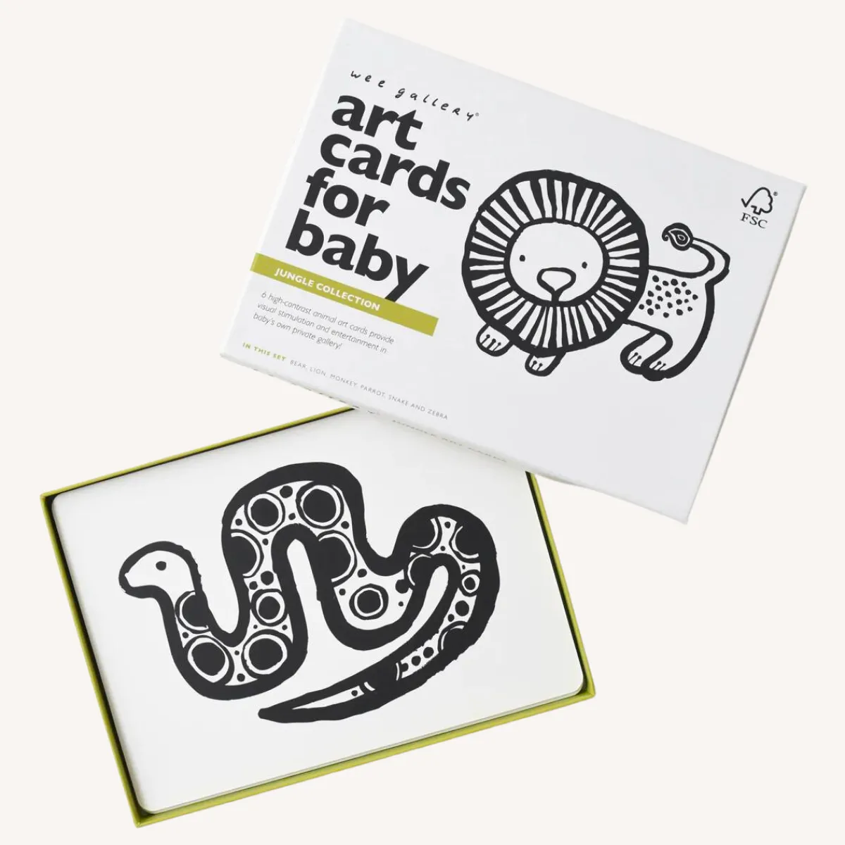 Wee Gallery Zintuigen | Concentratie & Geheugen*Kijkkaarten Art Cards Jungle