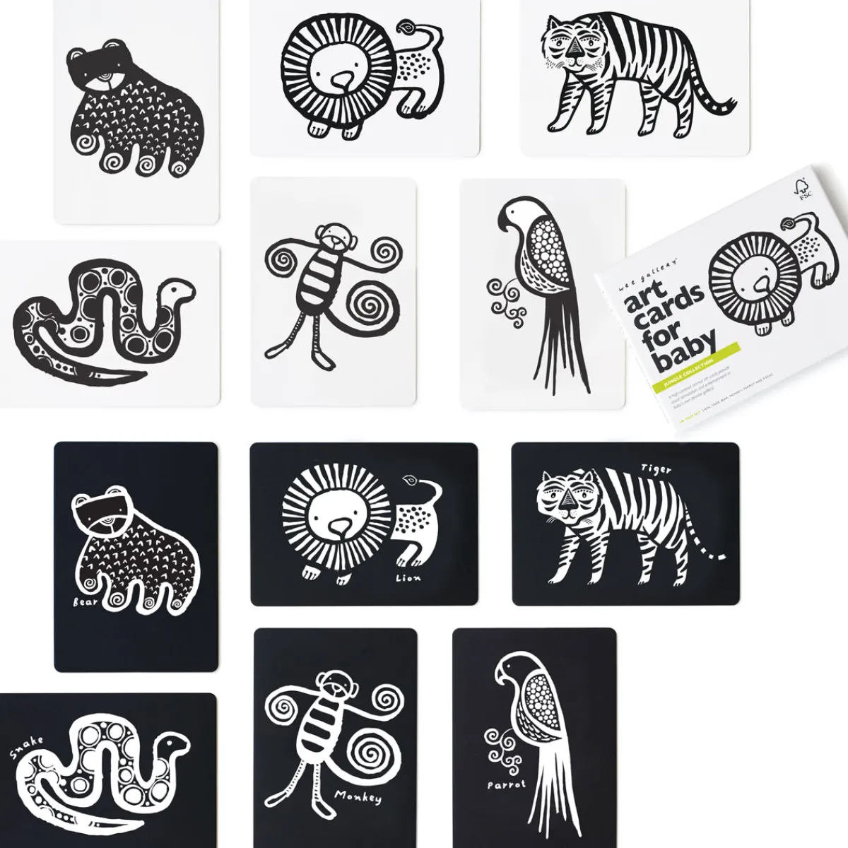 kijkkaarten_art_cards_jun_3.webp Wee Gallery Zintuigen | Concentratie & Geheugen*Kijkkaarten Art Cards Jungle