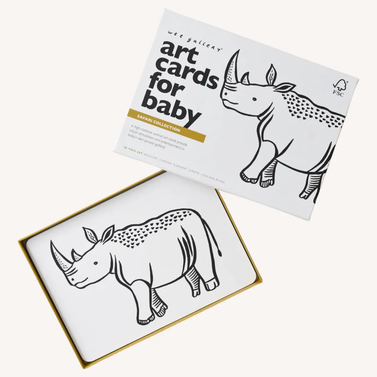 Wee Gallery Zintuigen | Concentratie & Geheugen*Kijkkaarten Art Cards Safari