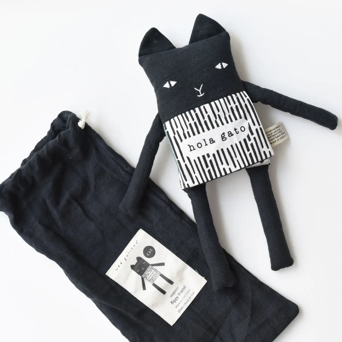 Wee Gallery Zintuigen | Emoties & Sociaal Gedrag*Knuffel kat - Flippy Friend