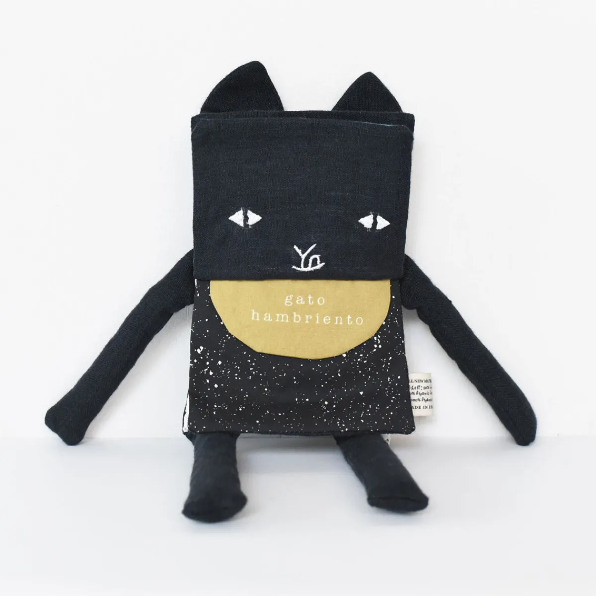knuffel_kat__flippy_frien_2.webp Wee Gallery Zintuigen | Emoties & Sociaal Gedrag*Knuffel kat - Flippy Friend