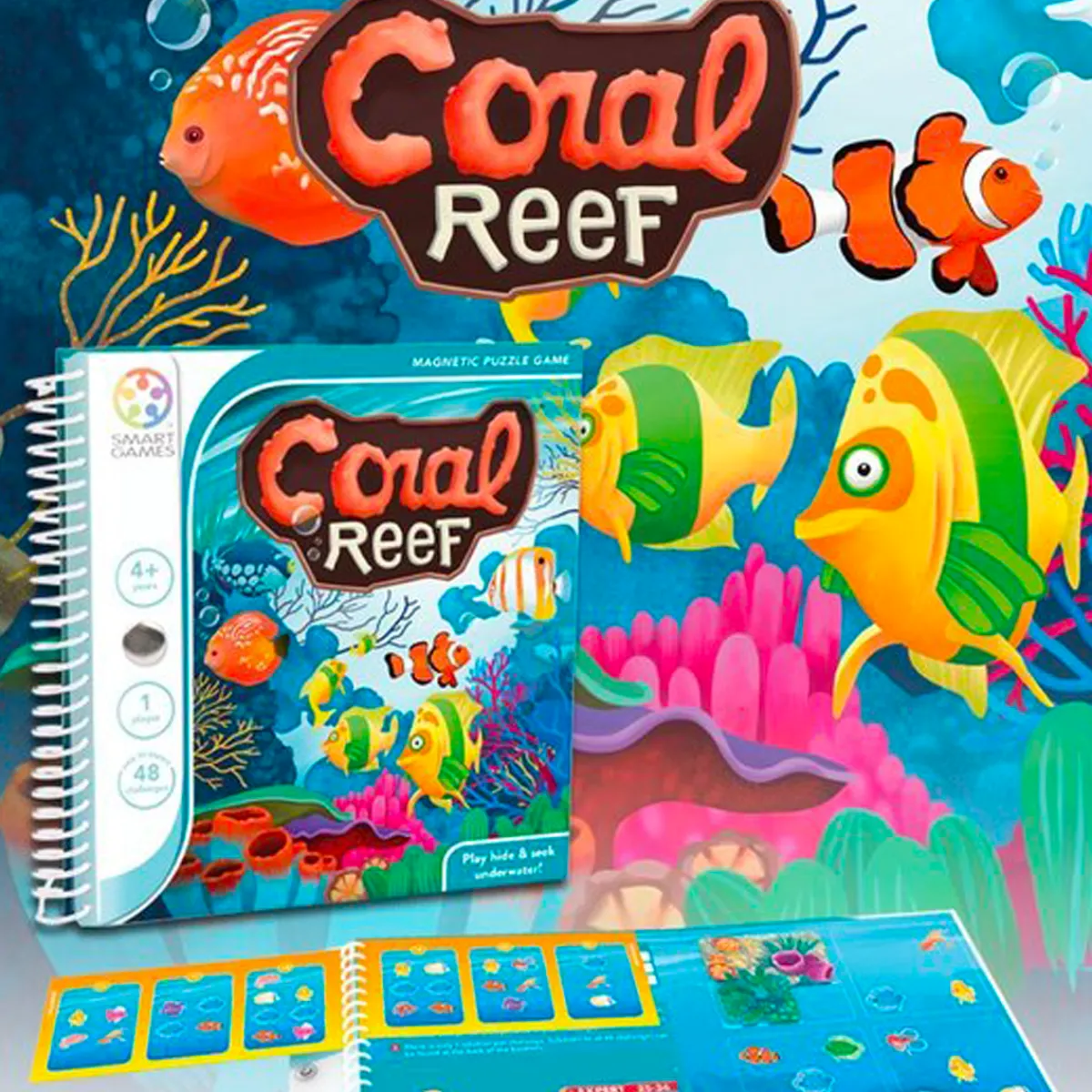 magnetisch_reisspel__cora_2.webp SmartGames Ruimtelijk Inzicht | Logica & Rekenvaardigheid*Magnetisch reisspel - Coral Reef