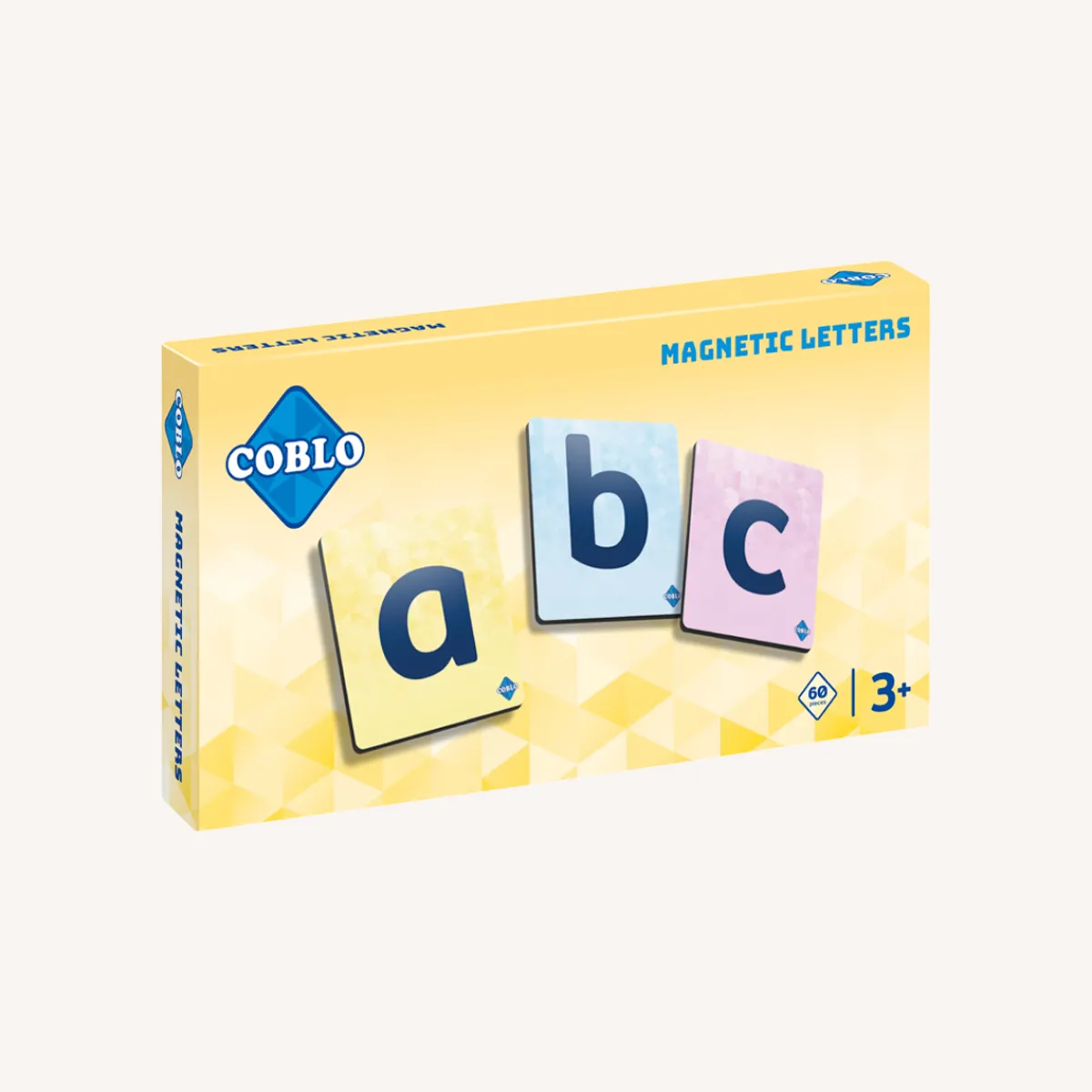 Coblo Taal & Communicatie | 5 Jaar*Magnetische tegeltoppers - letters 60-delig