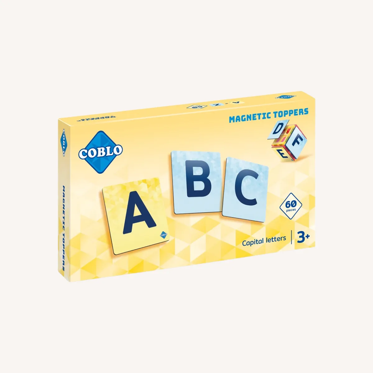 Coblo Taal & Communicatie | 5 Jaar*Magnetische tegeltoppers - hoofdletters 60-delig