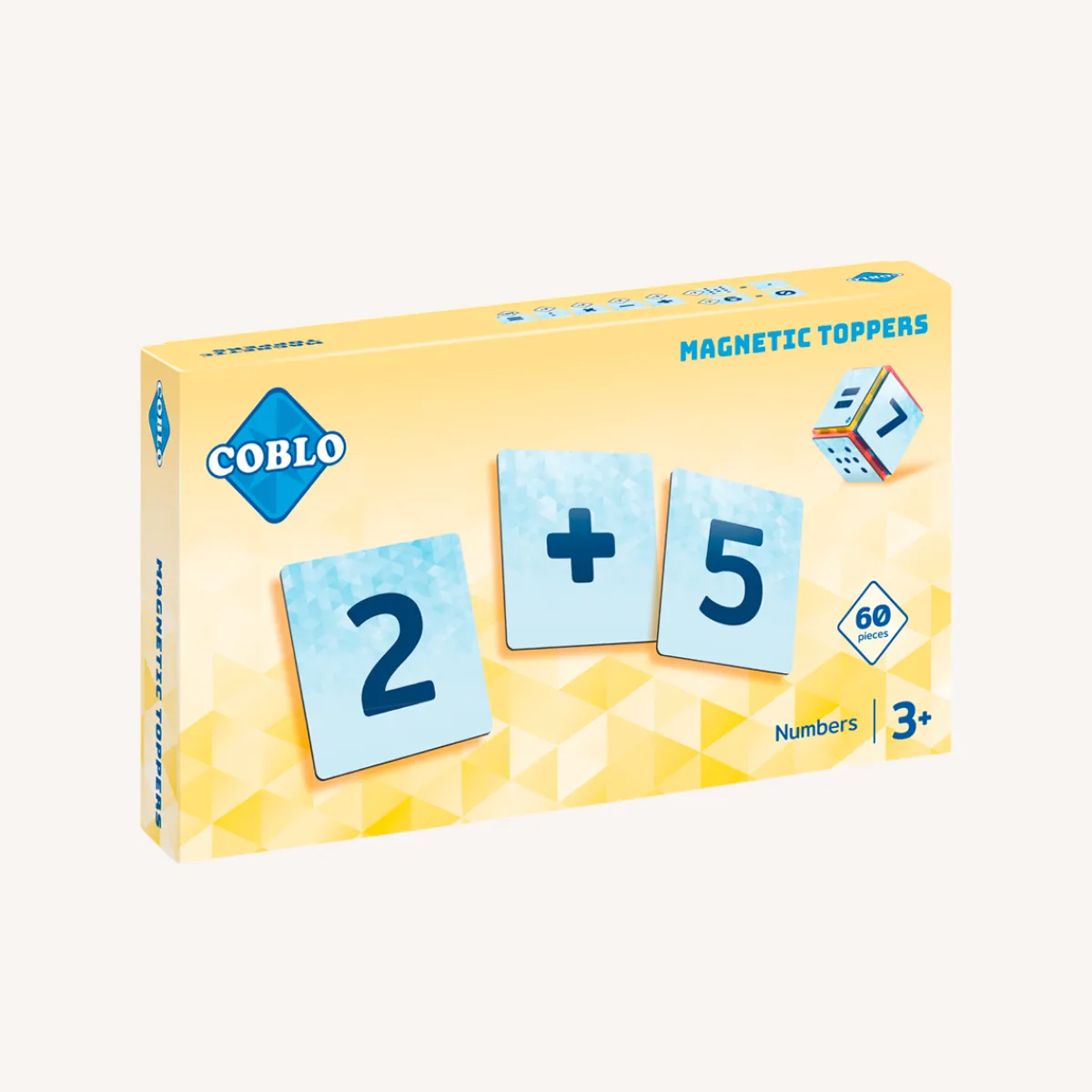 Coblo Logica & Rekenvaardigheid | 5 Jaar*Magnetische tegeltoppers - nummers 60-delig