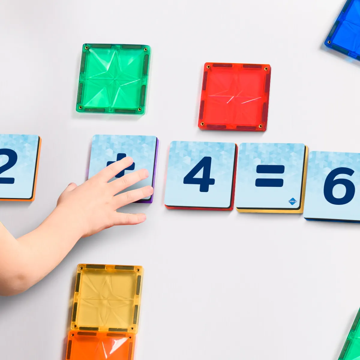 Coblo Logica & Rekenvaardigheid | 5 Jaar*Magnetische tegeltoppers - nummers 60-delig