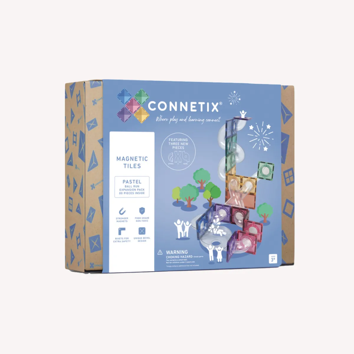 Connetix Ruimtelijk Inzicht | Motoriek*Pastel Ball Run Expansion Pack 80-delig