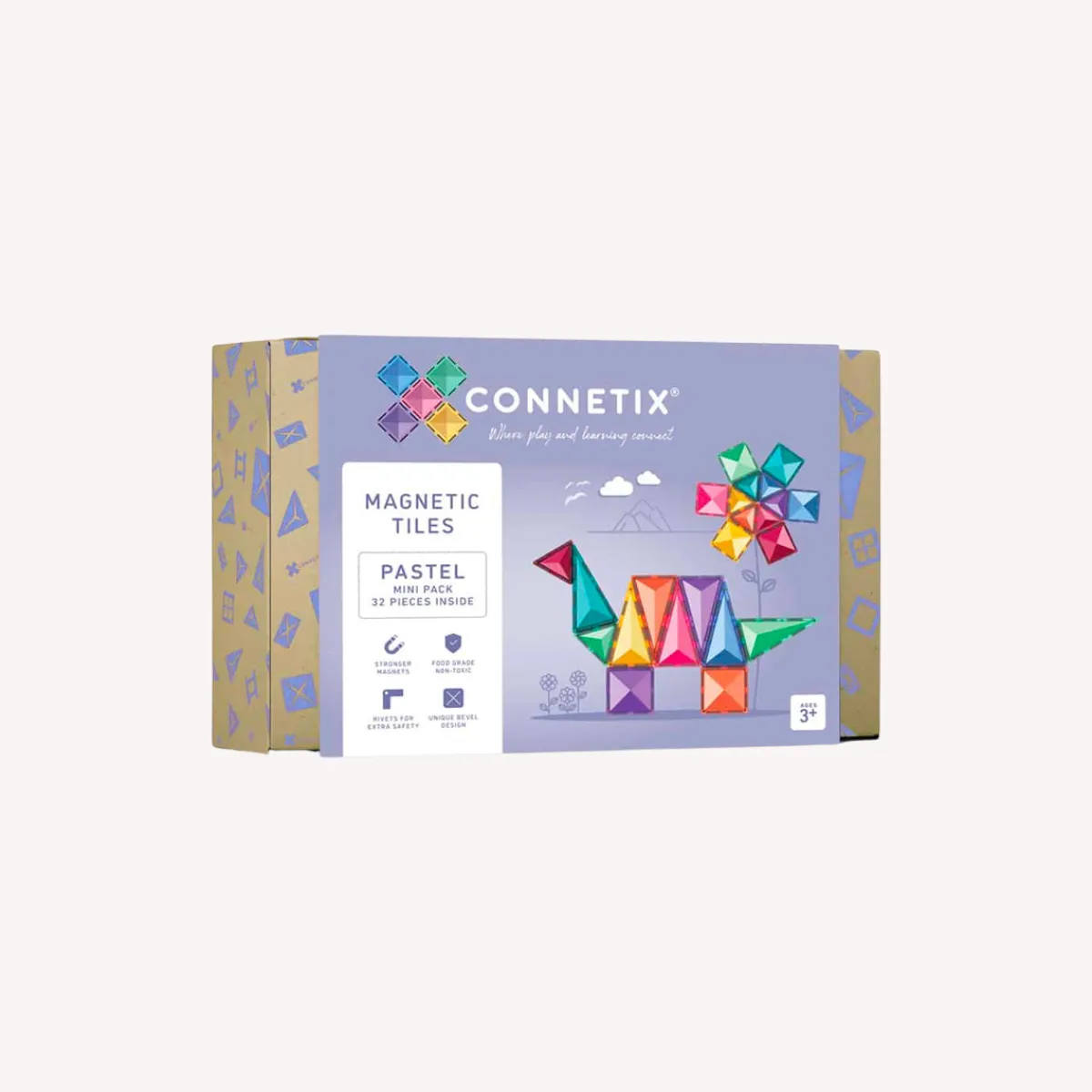 Connetix Ruimtelijk Inzicht | Motoriek*Pastel Mini Pack 32-delig