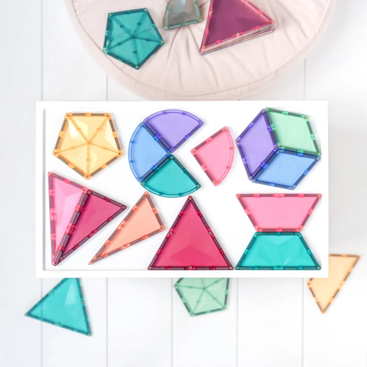 pastel_shape_expansion_pa_2.webp Connetix Ruimtelijk Inzicht | Motoriek*Pastel Shape Expansion Pack 48-delig