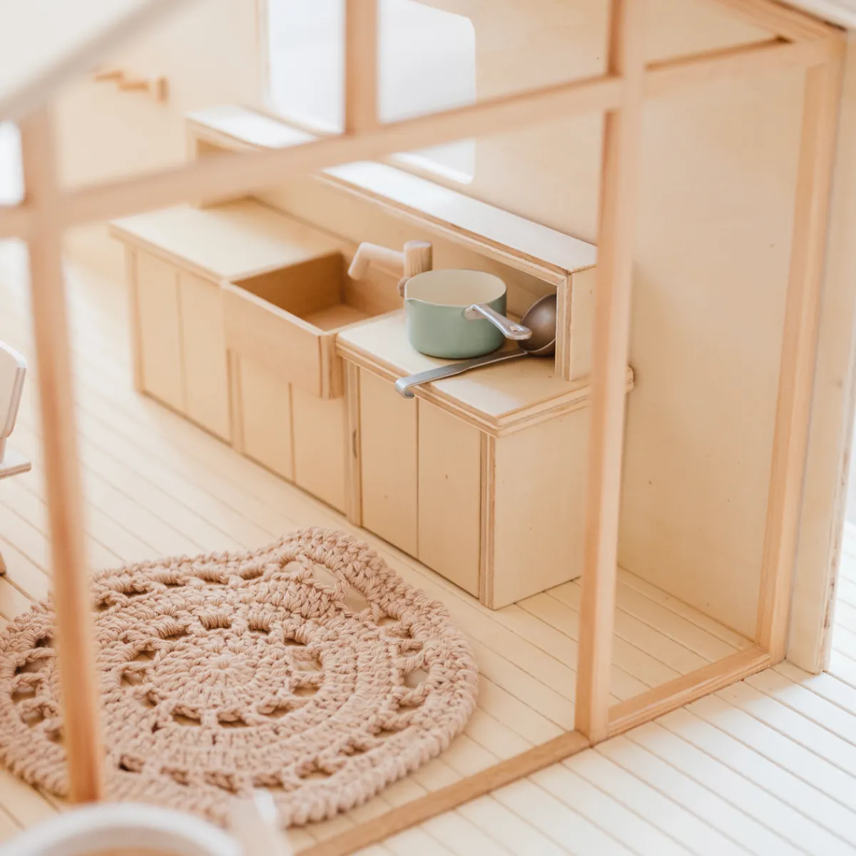 Het houten huis Emoties & Sociaal Gedrag | Creativiteit & Fantasie*Poppenhuis - meubel - keuken groot