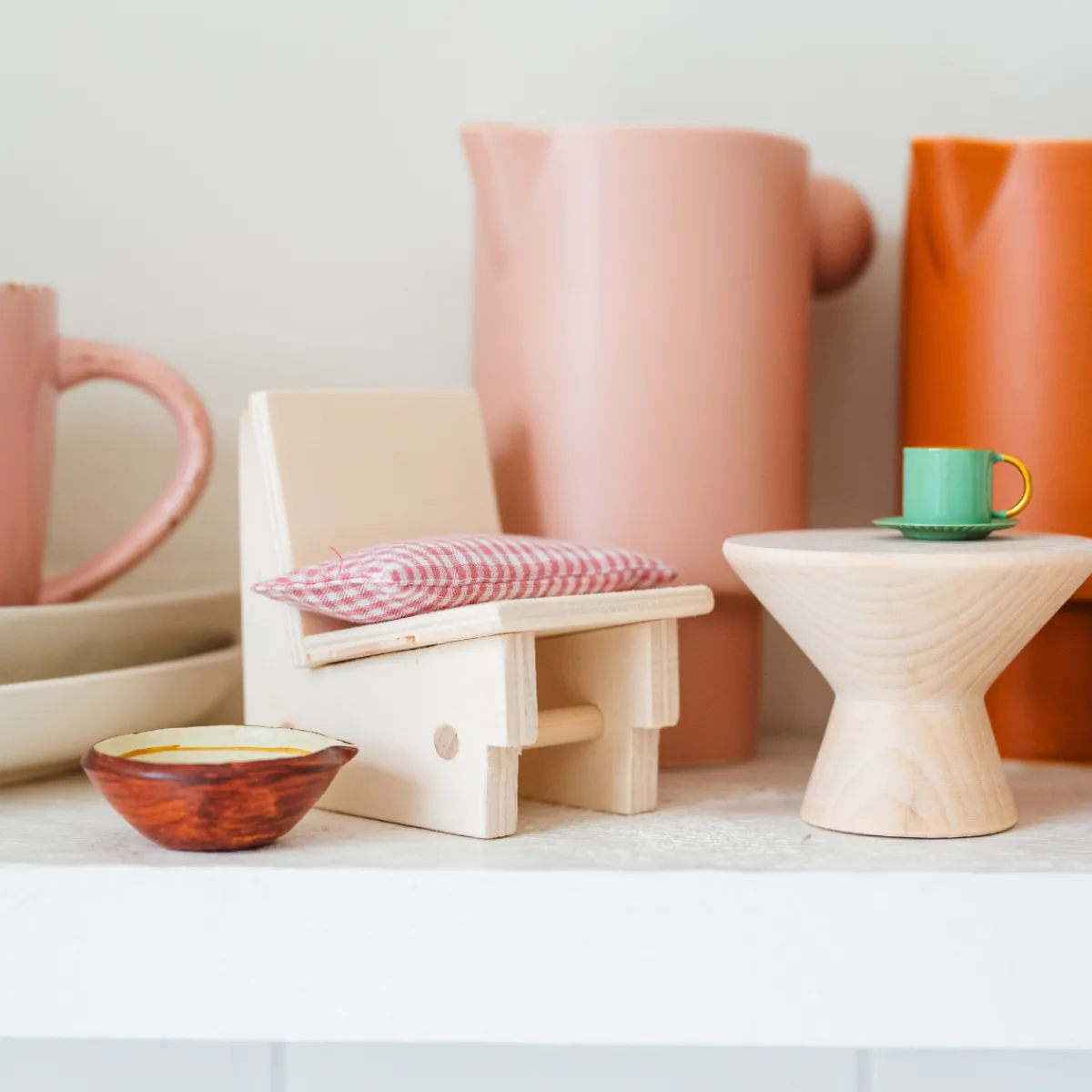 Het houten huis Emoties & Sociaal Gedrag | Creativiteit & Fantasie*Poppenhuis - meubel - loungeset