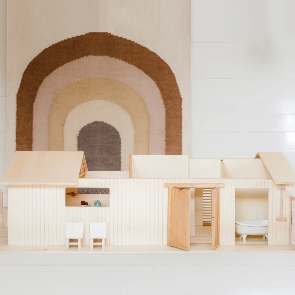 Het houten huis Creativiteit & Fantasie | 5 Jaar*Poppenhuis - Strandhuis