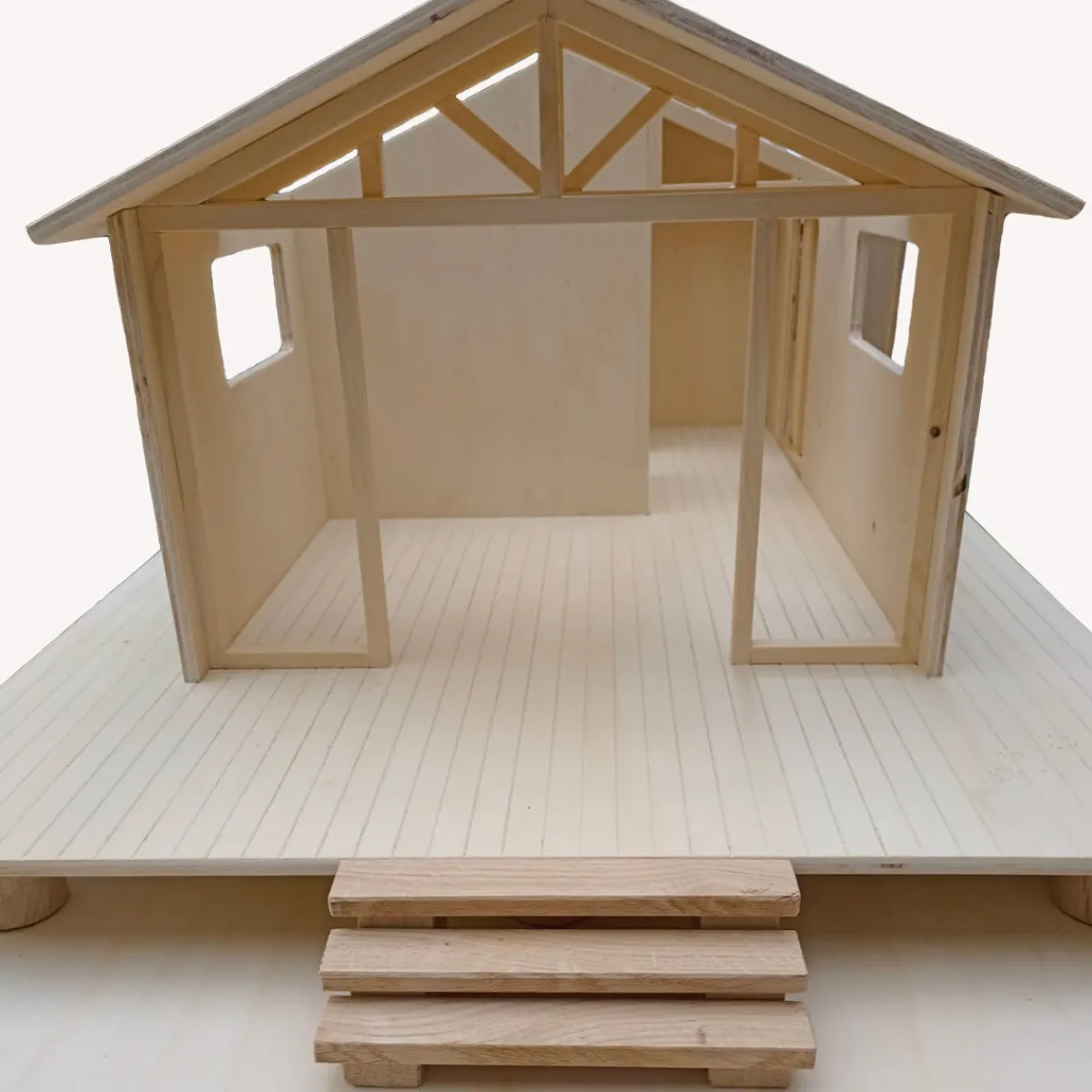 poppenhuis__strandhuis_kl_4.webp Het houten huis Emoties & Sociaal Gedrag | Creativiteit & Fantasie*Poppenhuis - Strandhuis klein