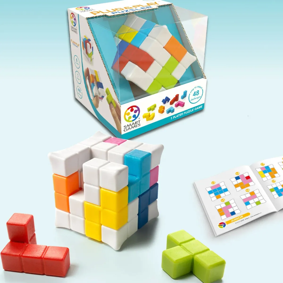 puzzelspel_plug_amp_play__3.webp SmartGames Ruimtelijk Inzicht | Logica & Rekenvaardigheid*Puzzelspel Plug & Play Puzzler - Gift Box