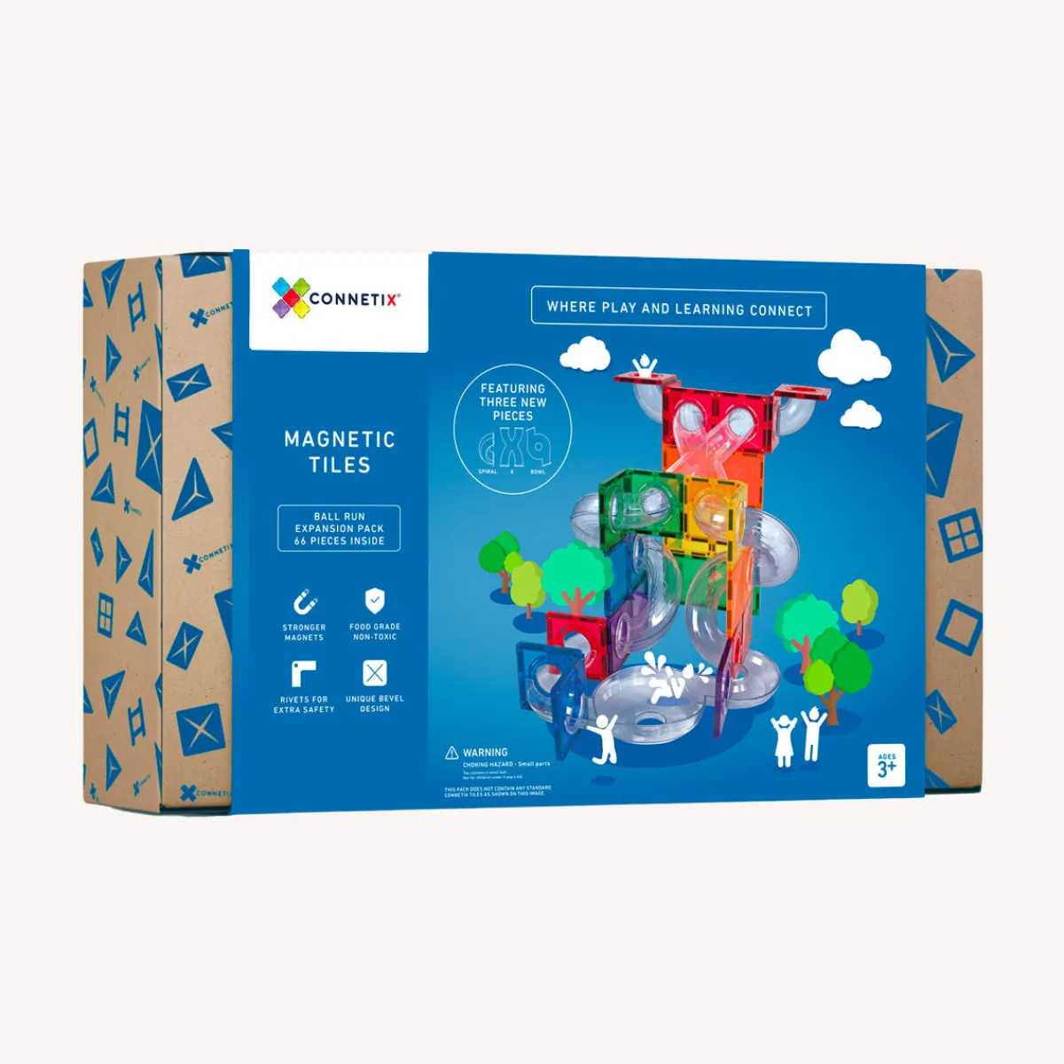 Connetix Ruimtelijk Inzicht | Motoriek*Rainbow Ball Run Expansion Pack 66-delig