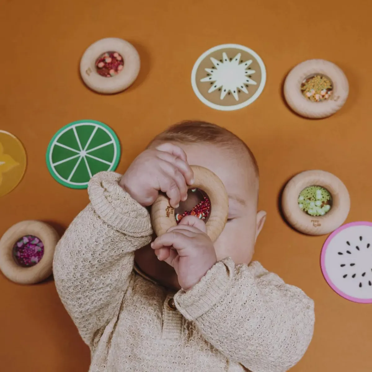 Petit Boum Zintuigen | Motoriek*Sensorische Donut - oranges